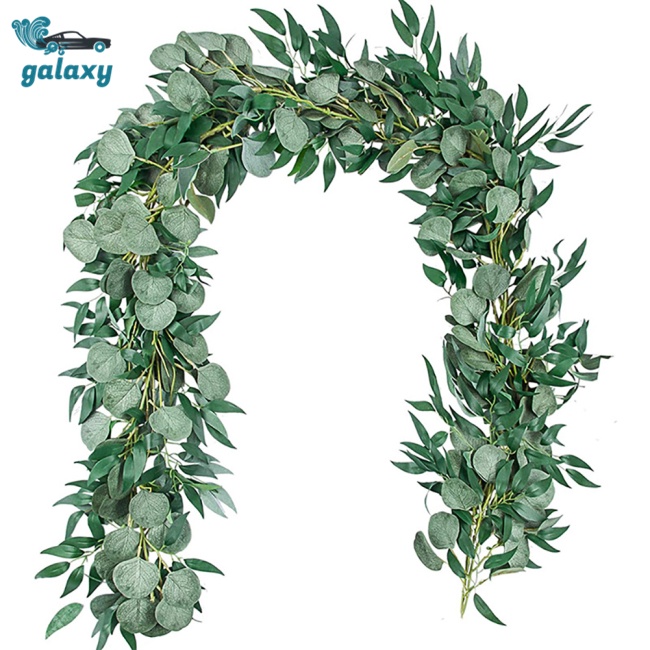 Galaxy Dây Lá Bạch Đàn Nhân Tạo Dài 1.8m Dùng Trang Trí Nhà Cửa / Tiệc Cưới