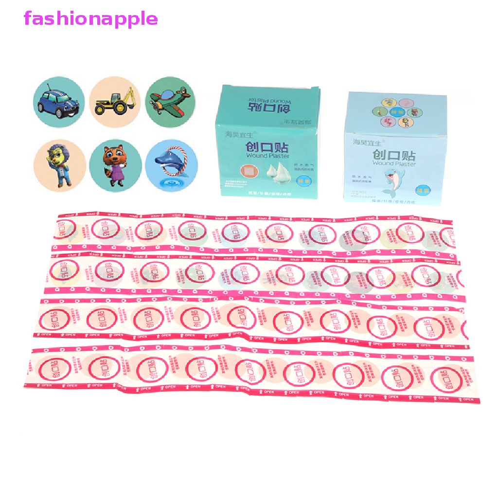 Hộp 20 / 50 / 100 Băng Keo Tròn Dán Vết Thương Cho Bé