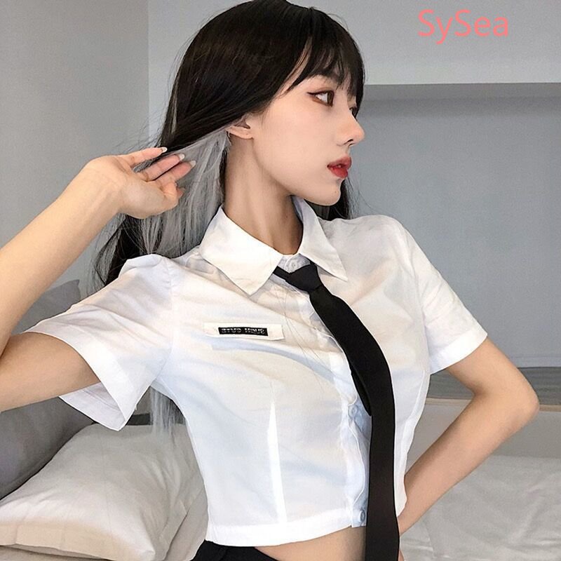 Áo Sơ Mi Ngắn Tay Thiết Kế Ngọt Ngào Thời Trang Mùa Hè Cho Nữ