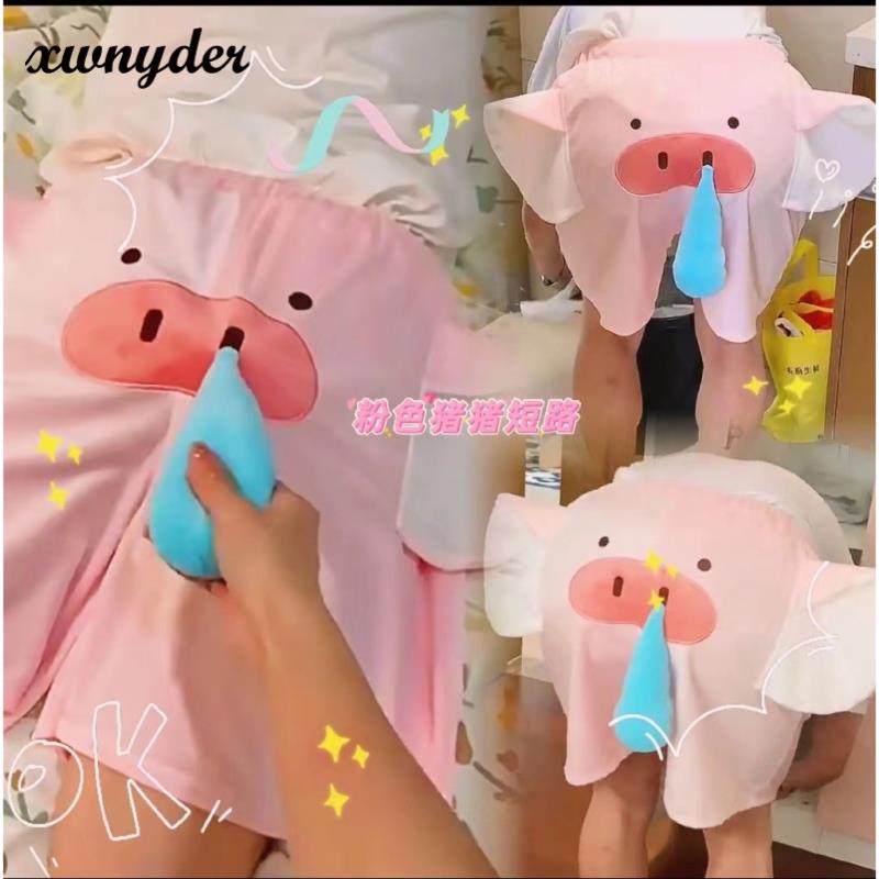 Quần Short Ngủ Dáng Rộng In Hình Chú Voi Dumbo Dễ Thương Dùng Làm Quà Tặng Sinh Nhật Cho Nam