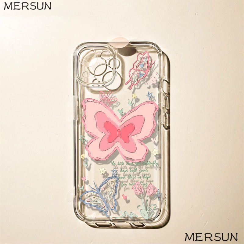 ✅Ốp Điện Thoại Mềm Trong Suốt In Chữ Tiếng Anh Và Bướm Cho iPhone14pro7811XR XSMAX 13 P5AT