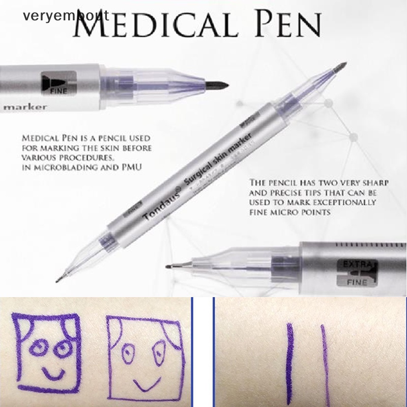 Bút Đánh Dấu Hình Xăm Lông Mày Kèm Thước Đo Tiện Dụng