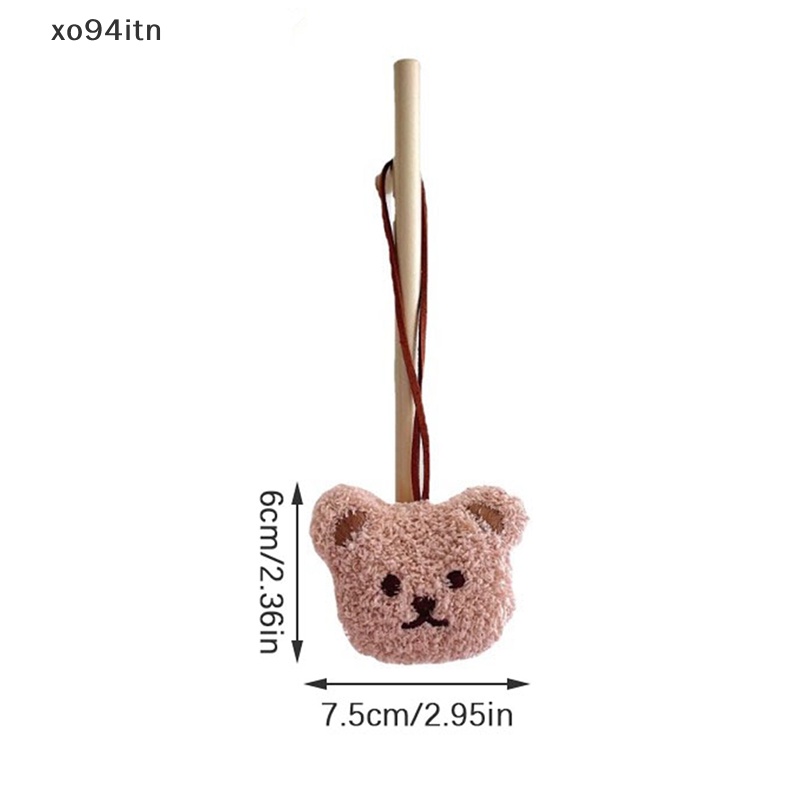 Mặt Dây Chuyền Hình Chú Gấu Hoạt Hình Bằng Lông Nhung Dễ Thương Xinh Xắn