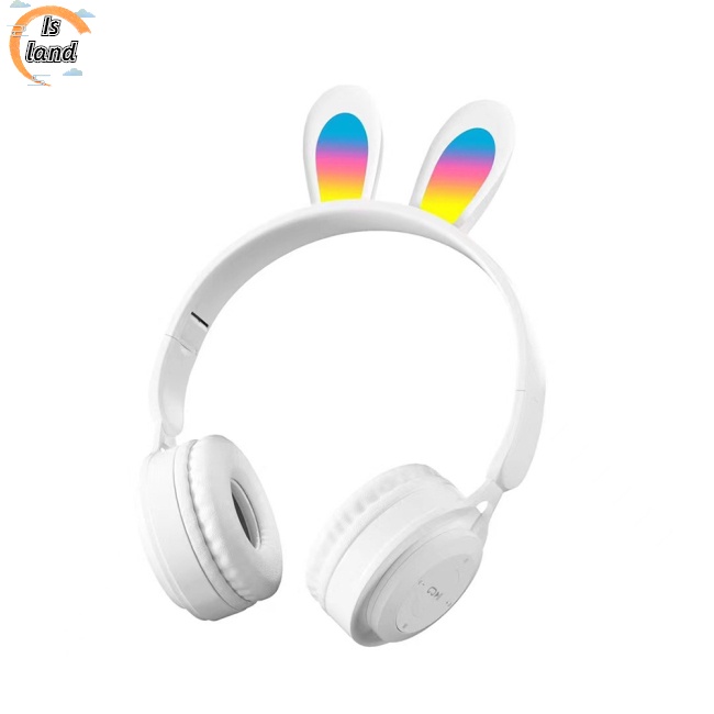 Tai Nghe Bluetooth Không Dây Y08r Thiết Kế Tai Thỏ Dễ Thương Điều Khiển Cảm Ứng