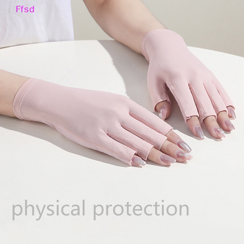 1 Đôi Găng Tay Chống Tia UV Bảo Vệ Móng Tiện Dụng