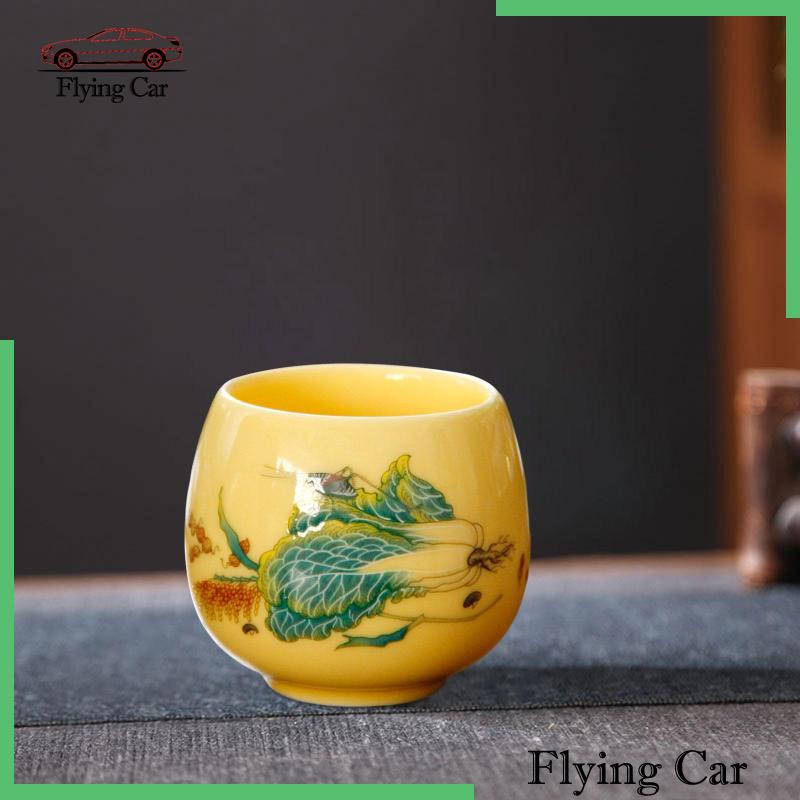 Cốc Uống Trà Bằng Sứ Handmade Phong Cách Trung Hoa Cho Gia Đình / Văn Phòng Lzdjfmy2