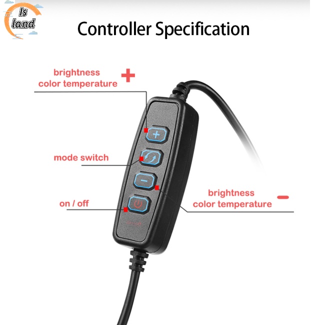 Đèn LED Tròn 9 Inch 4 Trong 1 Dùng Trang Điểm