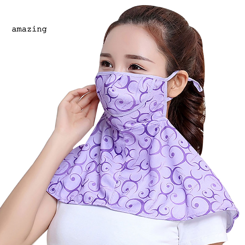 Khẩu Trang Chống Nắng Thoáng Khí Bảo Vệ Cổ Dùng Khi Đi Xe Đạp Ngoài Trời