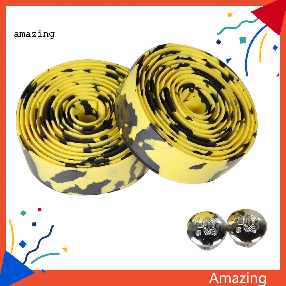 Bộ 2 Cuộn Băng Quấn Tay Lái Xe Đạp Chống Trượt Kèm Nút Cắm