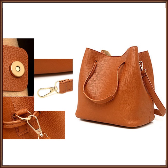 Set 4 Túi Xách + Ví Cầm Tay Thời Trang Cho Nữ