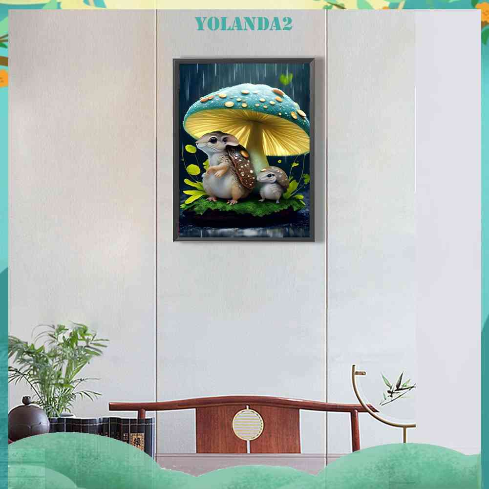 Tranh Đính Đá Kim Cương Toàn Bộ 5D DIY Hình Vẽ Sóc Trang Trí Nhà Cửa