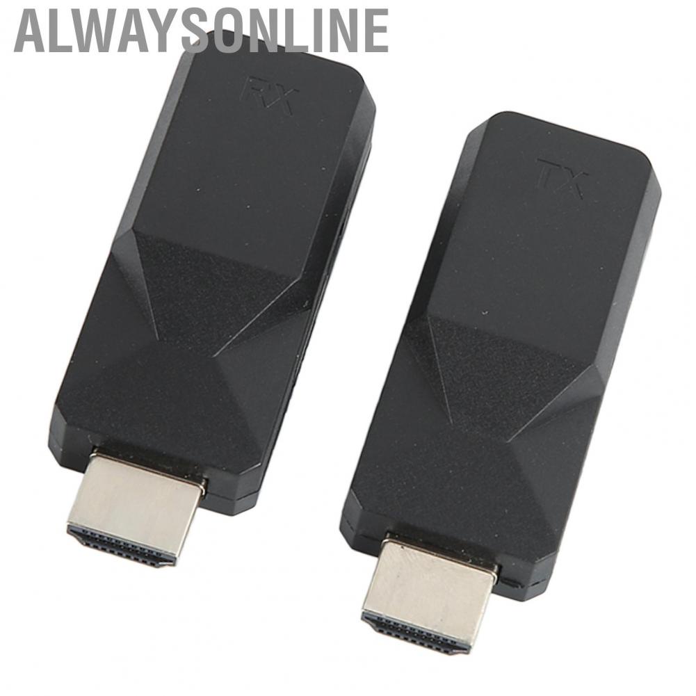 Alwaysonline HD Multimedia Interface Adapter  Plug and Play RJ45 To Extender 165ft Cat5 Cat6 Ethernet for Data Control Centers Homes