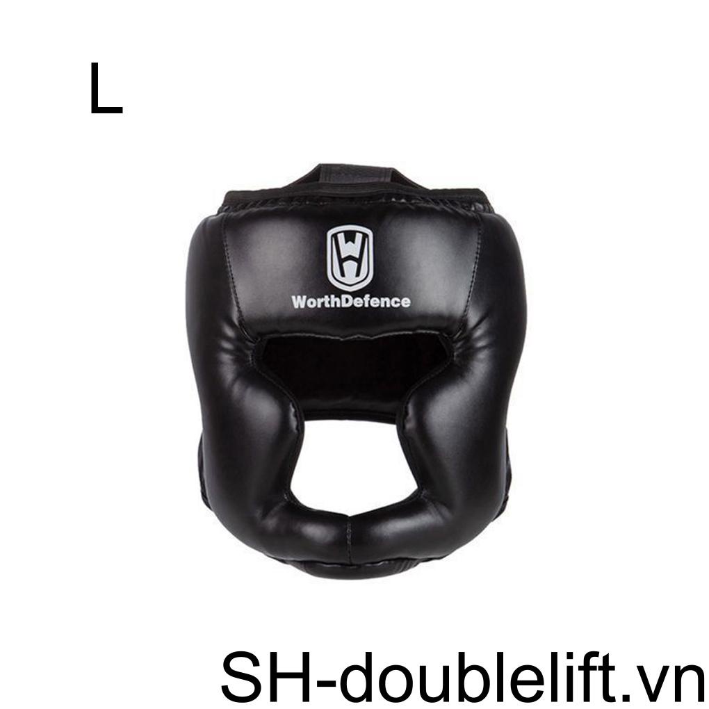 Mũ Bảo Hiểm Bằng PU Có Đệm Bảo Vệ Đầu Dùng Luyện Tập Boxing Karate Taekwondo