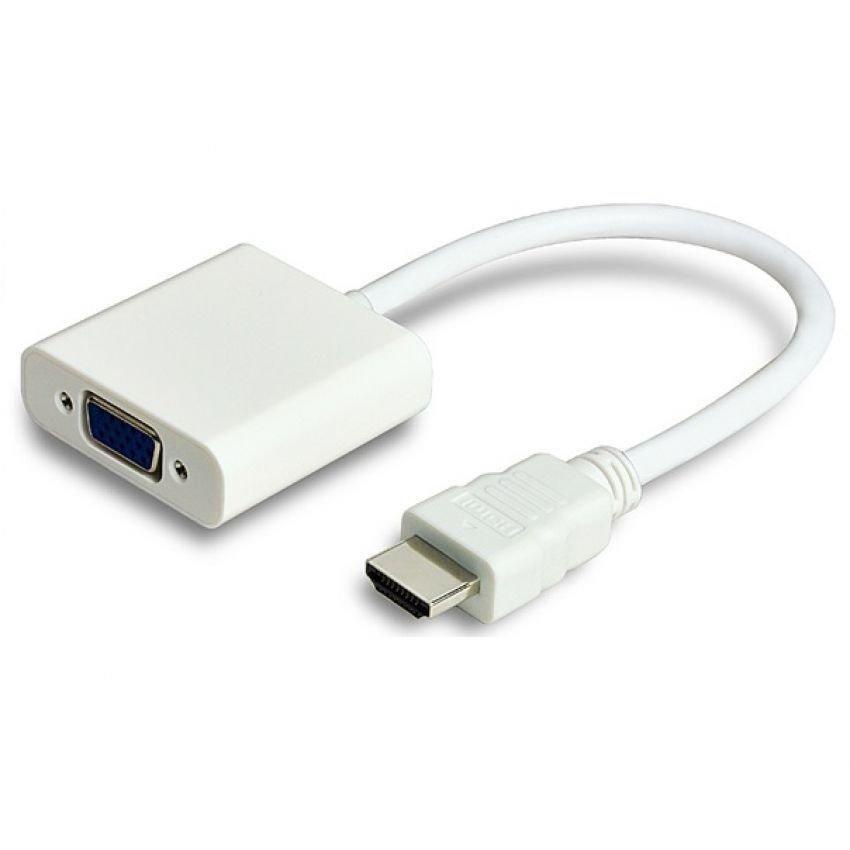 Cáp chuyển đổi HDMI sang VGA, HDMI sang VGA (Trắng)