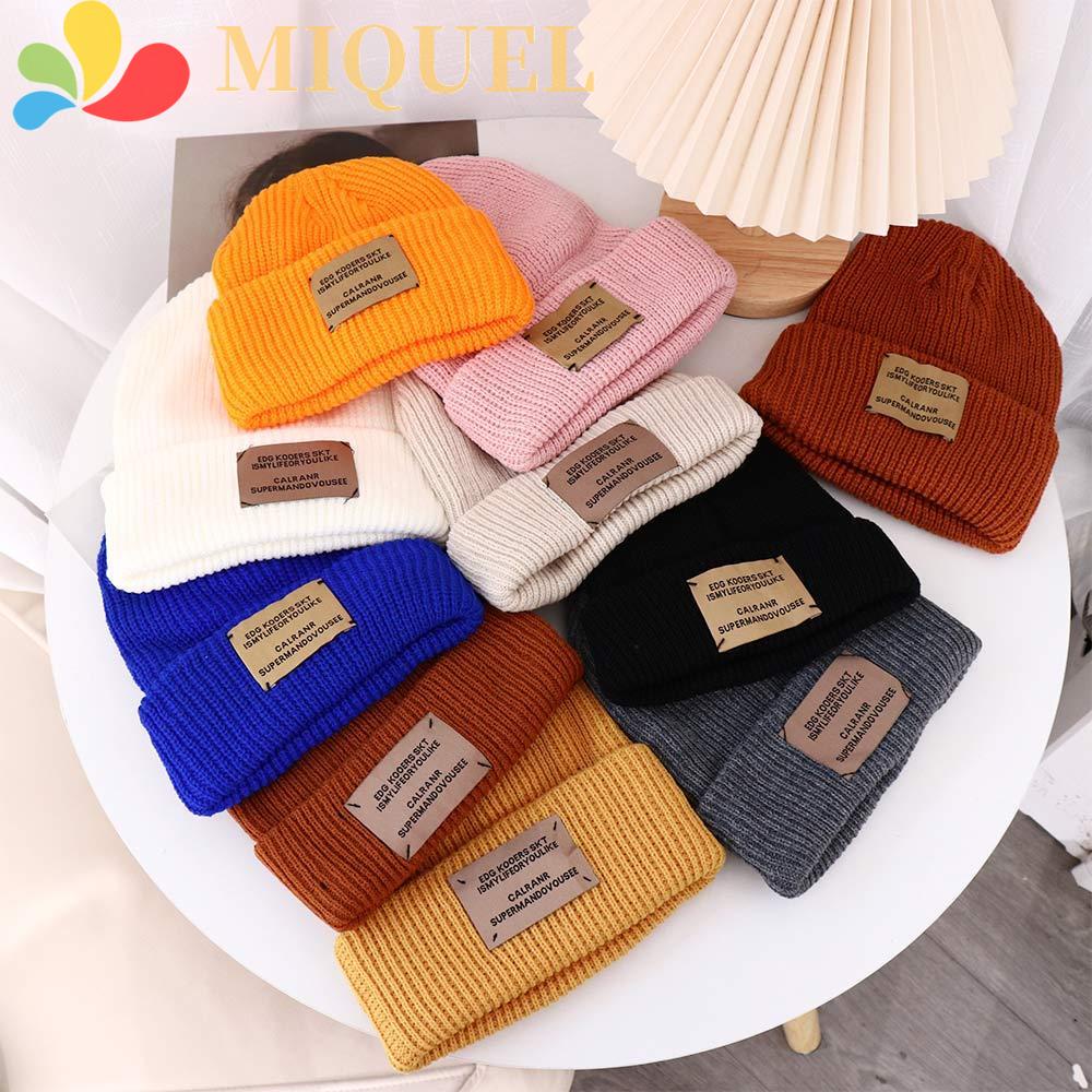 Mũ Len Màu Trơn Họa Tiết Kẻ Sọc Đơn Giản Dễ Phối Đồ Thời Trang Mùa Đông Phong Cách Hàn Quốc Cho Nam