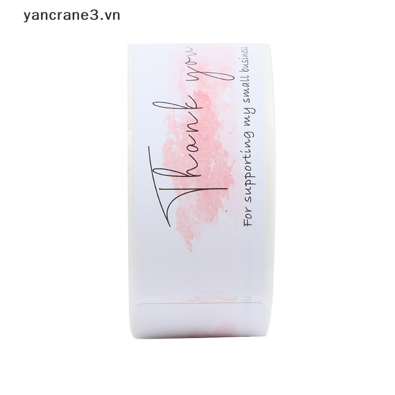Cuộn 120 Nhãn Dán Thank You Tự Dính Trang Trí Gói Hàng {yancrane3.vn}