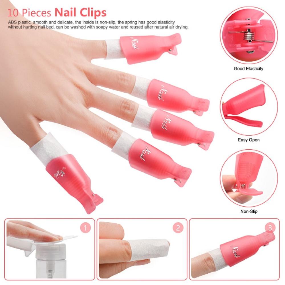 Kẹp Tẩy Sơn Móng Tay Bằng Polygel Hoặc Dip Không Xơ Vải J2L9