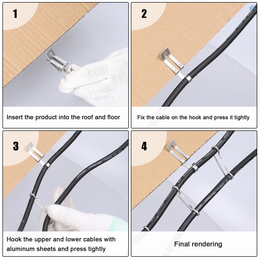 Bộ Kẹp Dây Cáp Cách Nhiệt (s2mwvn) Bằng Nhôm Kẹp Và Miếng Đệm Gắn Trên Nóc Xe