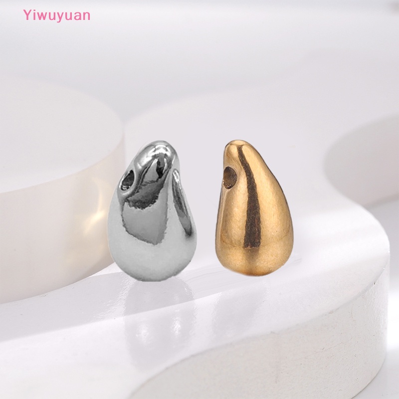 Mặt Vòng cổ / Bông Tai Hình Giọt Nước Bằng Thép Không Gỉ DIY Mới