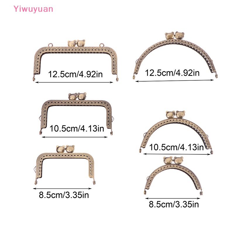 Bộ 10 Khung Kẹp Kim Loại Cho Ví Cầm Tay 8.5 / 10.5 / 12.5CM Mới