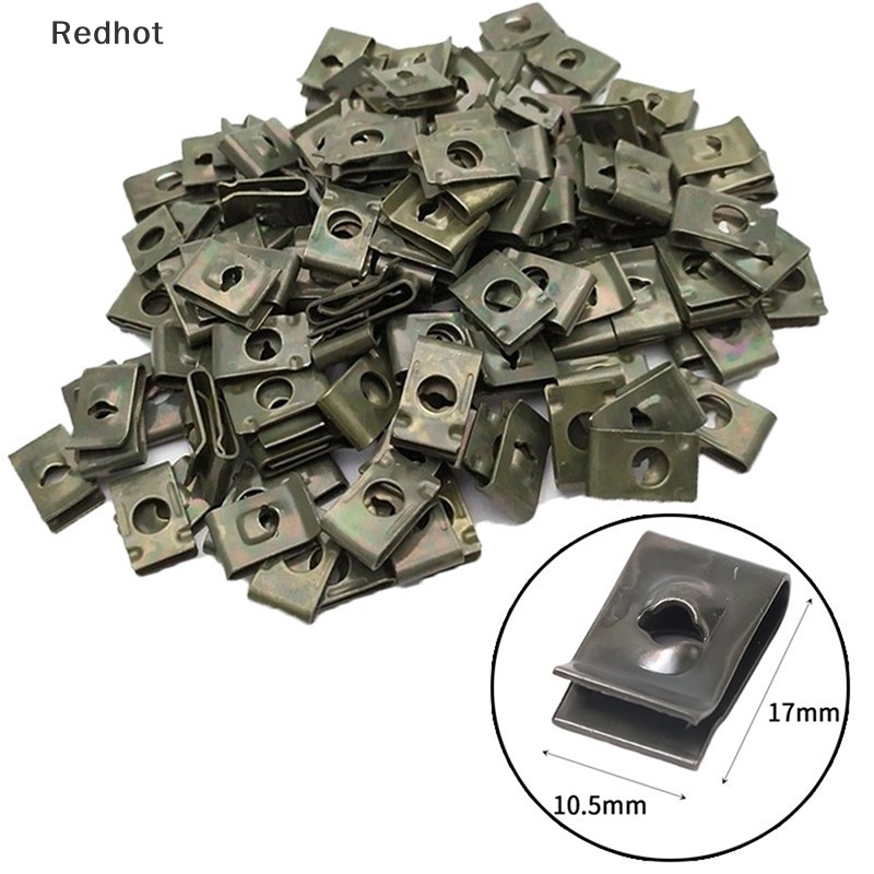 FENDER Bộ 10 / 20 / 30 / 40 Kẹp Chữ U Bằng Kim Loại Bảo Vệ Cản Trước Xe Hơi