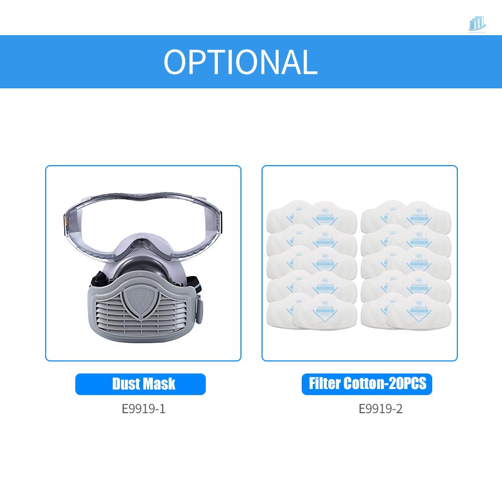 Bộ 20 Miếng Lọc Cotton Chống Bụi Cho Kính Bảo Hộ Phòng Độc