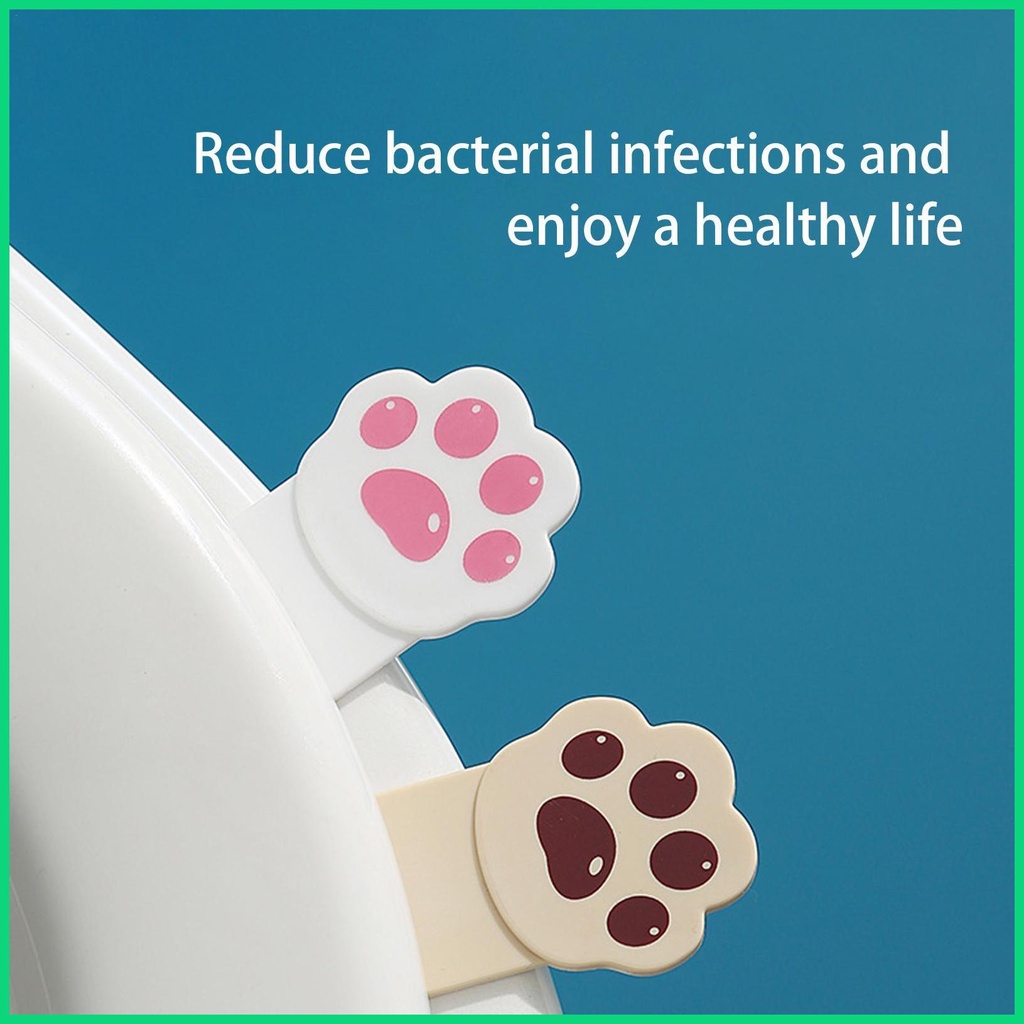 Bộ 2 Giá Đỡ Miếng Lót Bồn Cầu Hình Mèo Dễ Thương Tiện Dụng