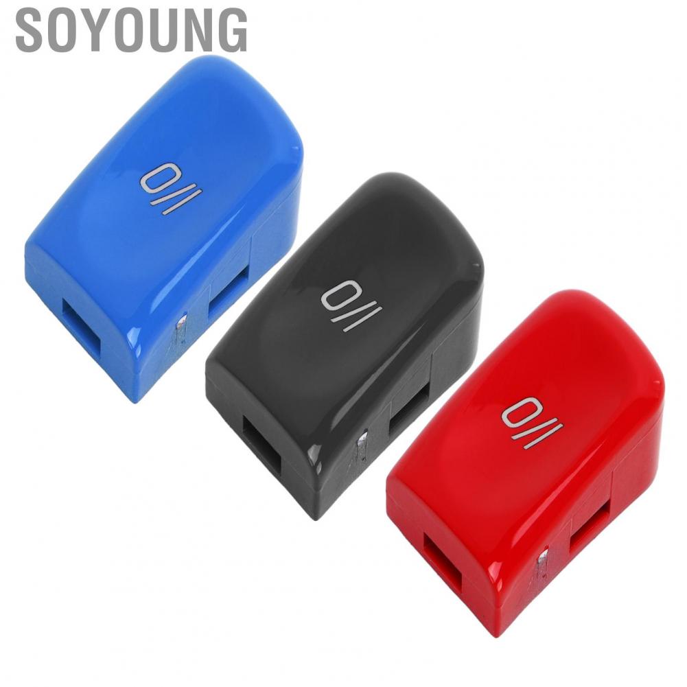 Soyoung Steering Wheel Control Switch Button  High Accuracy Scratch Resistant Replacement Sturdy ABS Colorfast Automobile IO Switch Button  for Movement Mode Switching