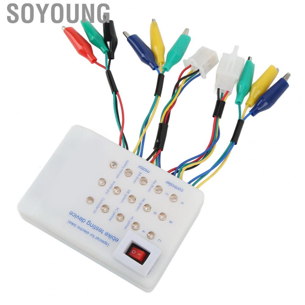Soyoung Scooter Brushless  Controller Tester  Compact Size Brushless  Controller Tester Angle Discrimination Lightweight Phase Sequence ABC  for Electric Bike