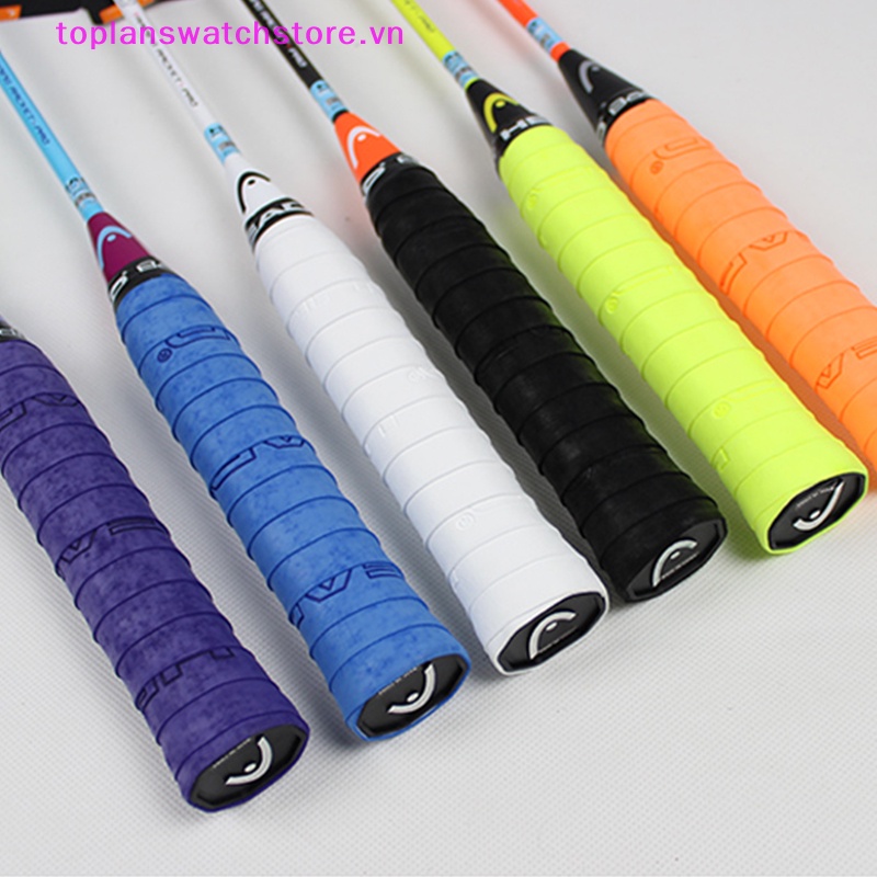 Set 10 Băng Quấn Tay Cầm Vợt Tennis Chất Liệu PU Chống Trượt Thấm Hút Mồ Hôi