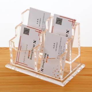 Hộp Đựng Danh Thiếp / Danh Thiếp Để Bàn Bằng acrylic Dày Dặn Tiện Dụng