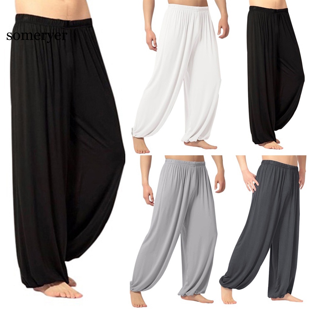 Quần Baggy Trơn Màu Đơn Giản Tập Yoga / Nhảy Bụng Cho Nam