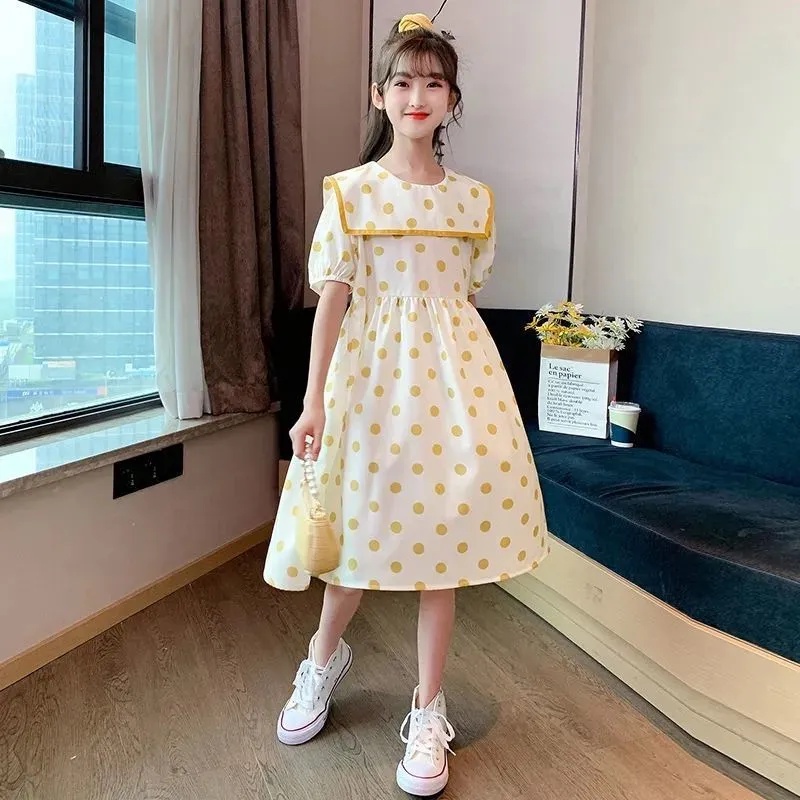 Đầm Công Chúa Mùa Hè Dáng Dài Thời Trang Hàn Quốc Cho Bé Gái Từ 3-4 - 5-6 - 7-8 - 9-10 - 11-12 - 13-14 Tuổi 2023 Mới Đầm Hai Dây Thiết Kế Đơn Giản Thời Trang Cho Nữ