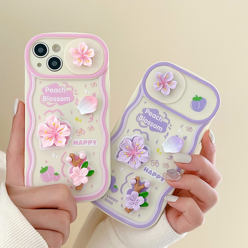 Ốp Điện Thoại TPU Mềm Họa Tiết Hoa Anh Đào Cho iPhone 14 Pro max 11 12 13 Pro max