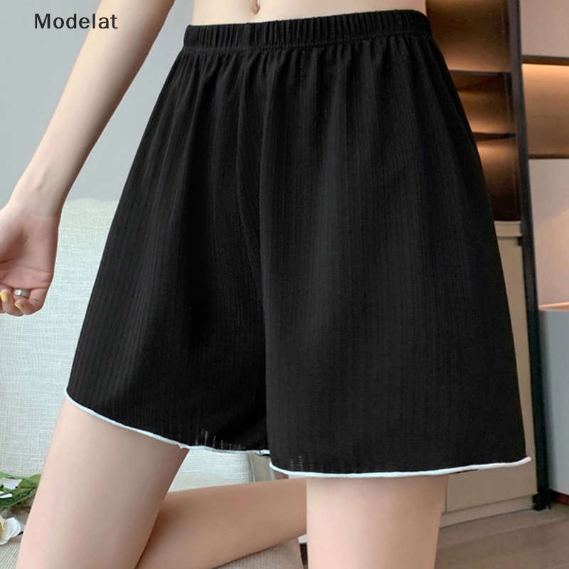 Mfc Quần Lót Ngắn Mặc Váy Không Đường May Họa Tiết Sọc Gợn Sóng Viền Lượn Sóng An Toàn Cho Nữ WTD