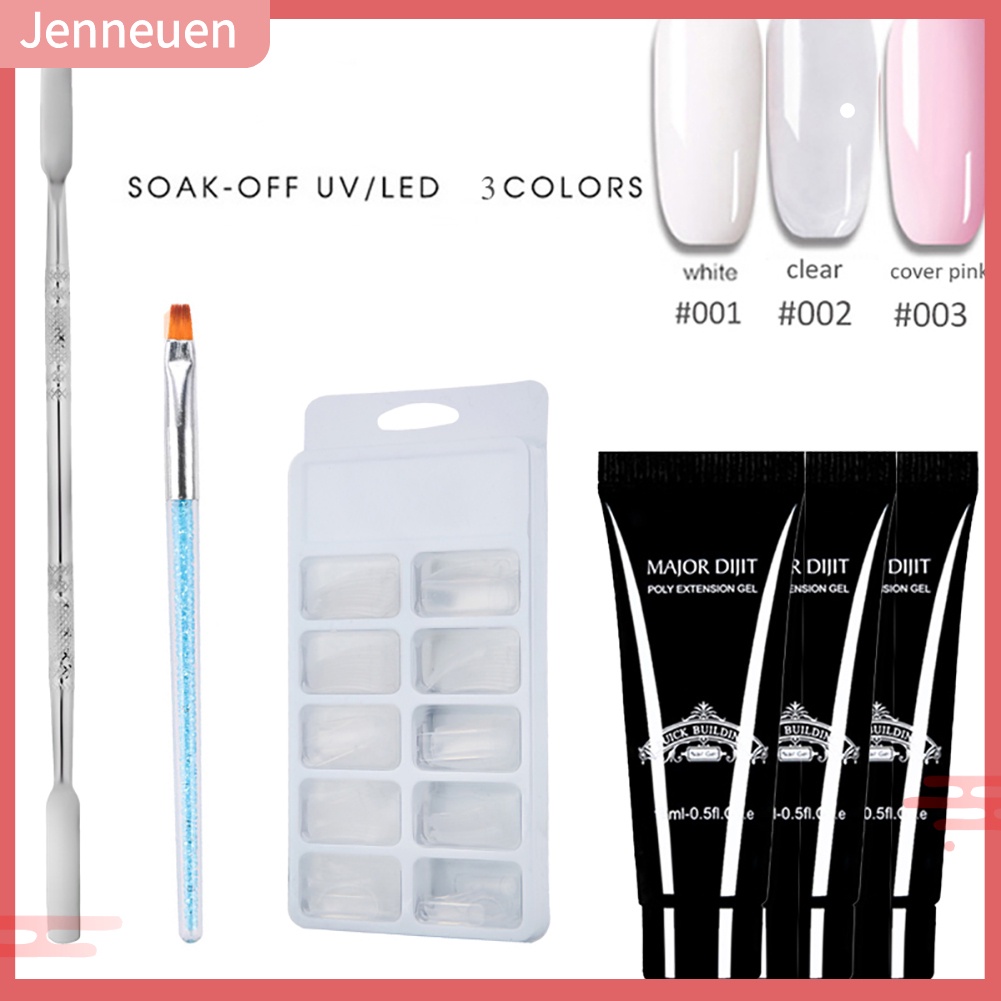 Bộ 4 Dụng Cụ Nối Dài Móng Tay Có Đèn LED UV