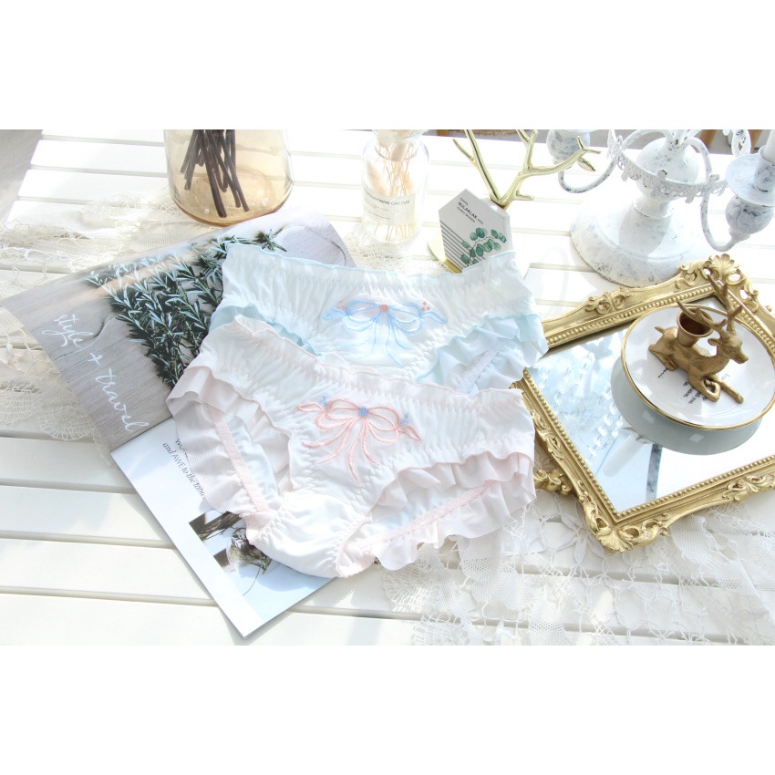 Hàng Mới Về Quần Lót Thêu Họa Tiết Dễ Thương Thoải Mái Cho Nữ