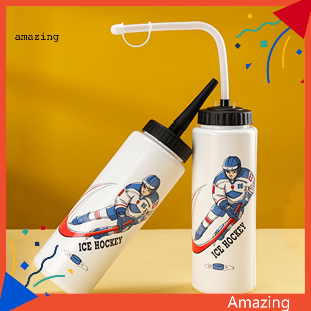 Bình Nước Một Tay Cầm Kèm Ống Hút Tiện Dụng Khi Đi Xe Đạp