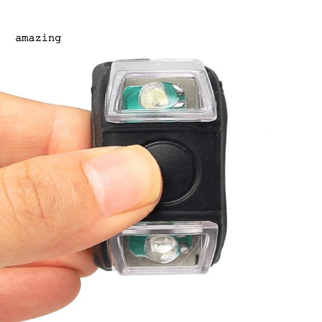 Công Tắc Nhấn Gắn Đuôi Xe Đạp Có Đèn LED Siêu Bền