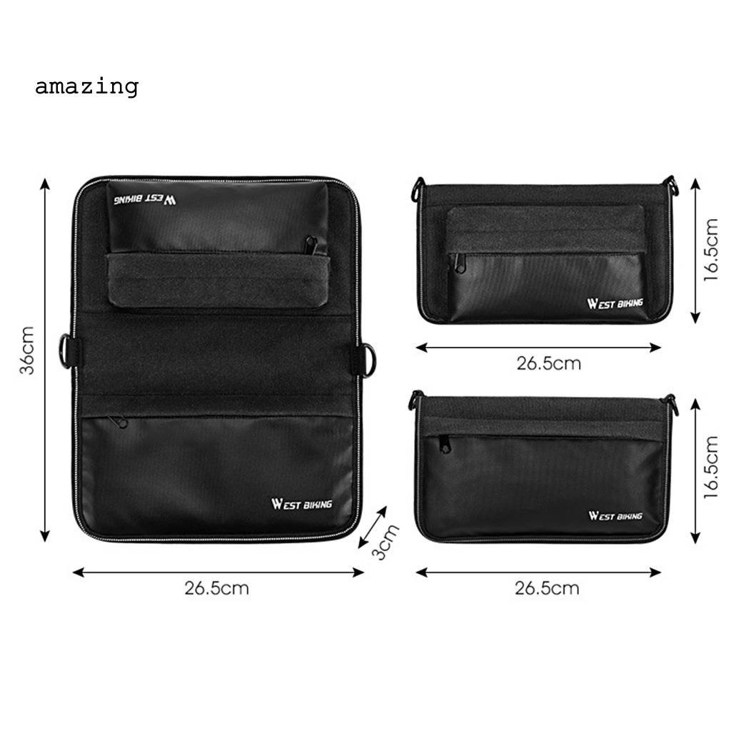 1 Bộ Túi Đựng Đồ Dùng Bằng Vải Oxford Di Động Tiện Dụng Cho Xe Đạp