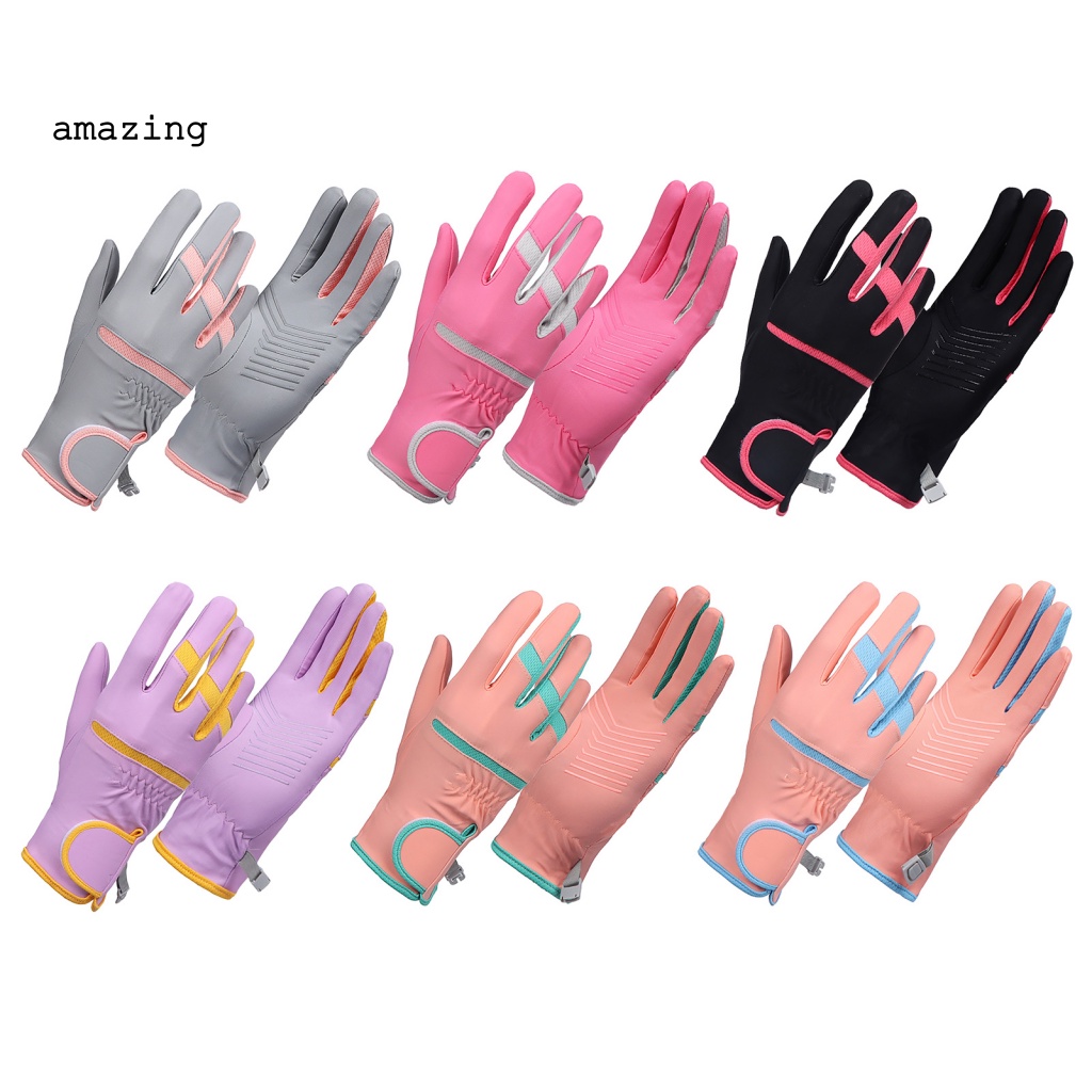 1 Đôi Găng Tay Mỏng Chống Nắng Chống Mòn Chống Sốc Nhanh Khô Dành Cho Nữ