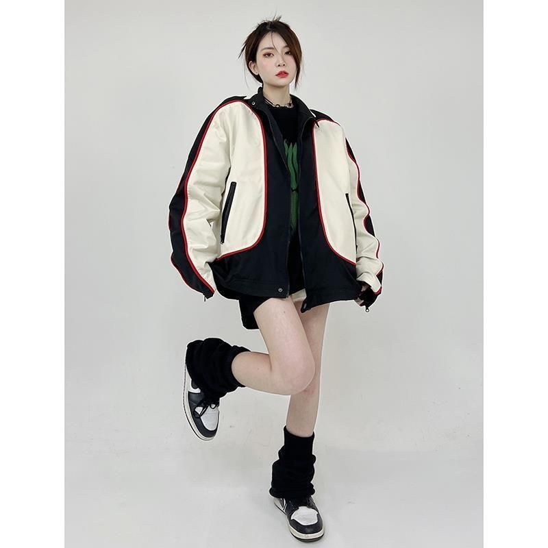 Áo Khoác Bóng Chày Phong Cách Mỹ Cá Tính Cho Nam Nữ