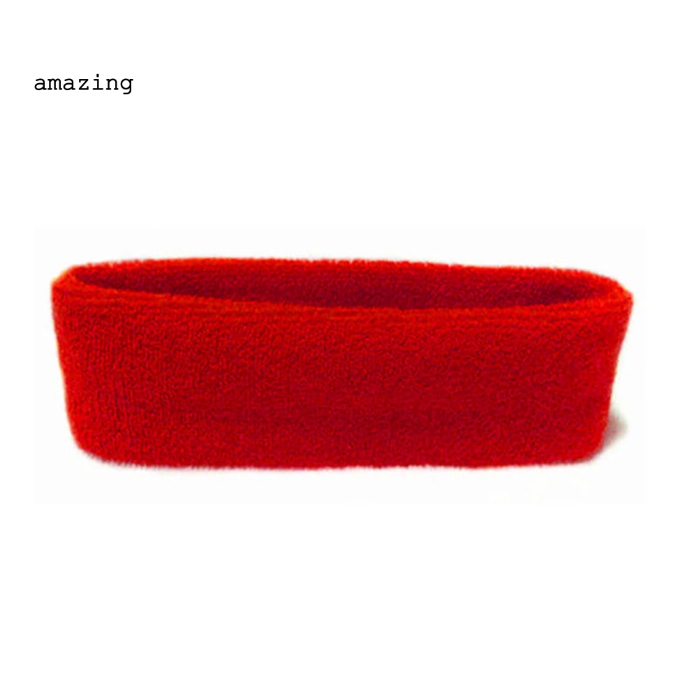 Băng Đô Thể Thao Unisex Co Giãn Màu Trơn Dành Cho Tập Yoga Gym