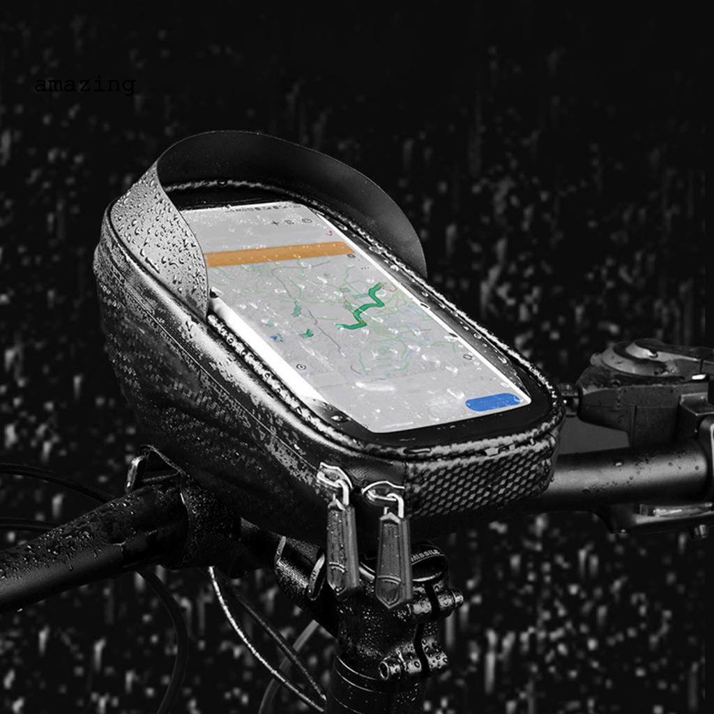 Túi Đựng Điện Thoại Vỏ Cứng Chống Thấm Nước Có Thể Chạm Màn Hình Cảm Ứng Dành Cho Xe Đạp MTB