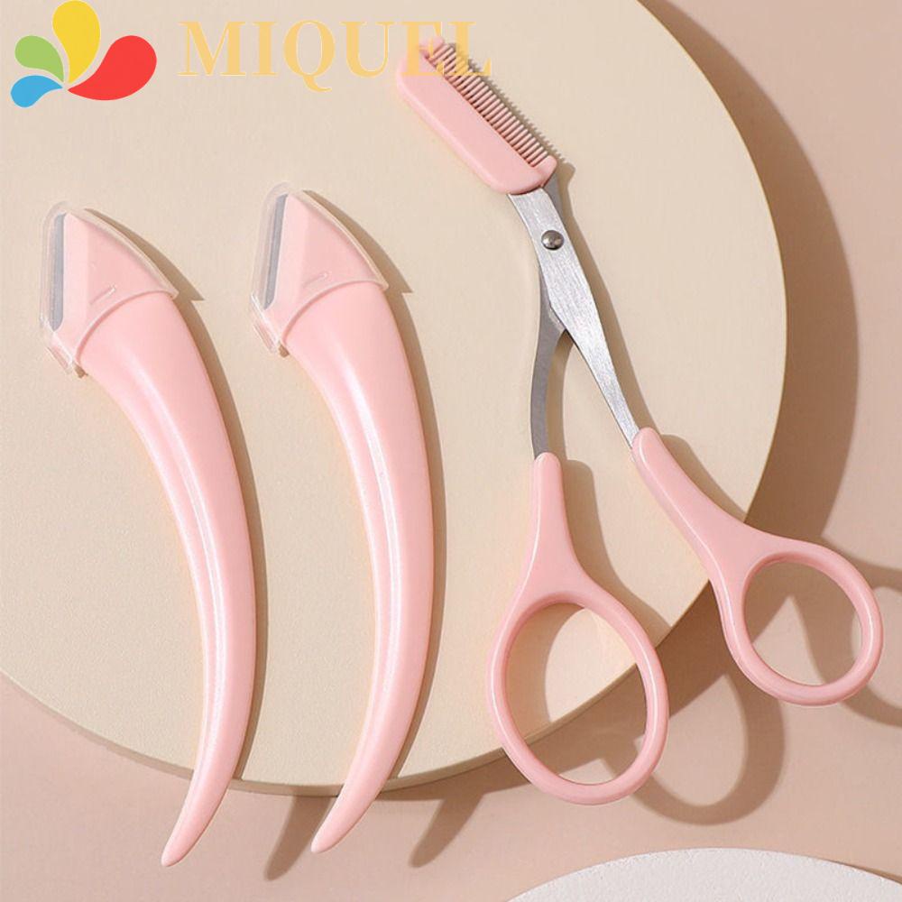 Bộ Dụng Cụ Tỉa Lông Mày Bằng Thép Không Gỉ Tiện Dụng Cho Nữ