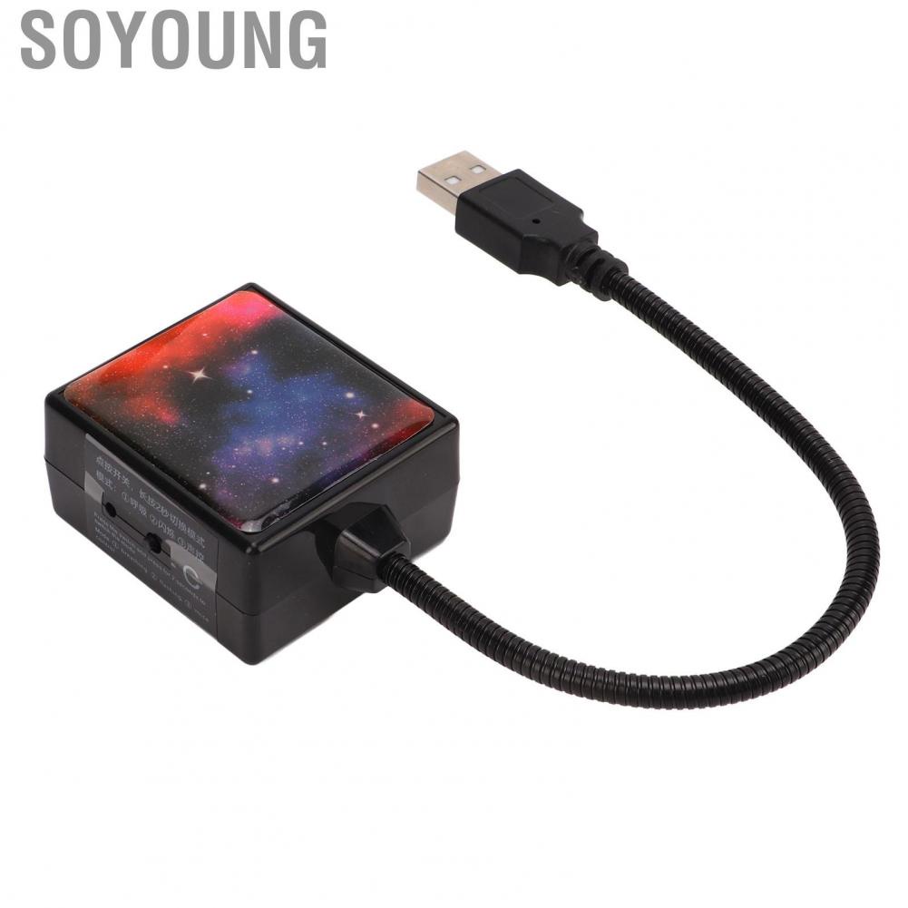 Soyoung USB Star Projector  Room Decoration Car Ceiling Lights 3 Colors Romantic  for Auto Bedroom Party