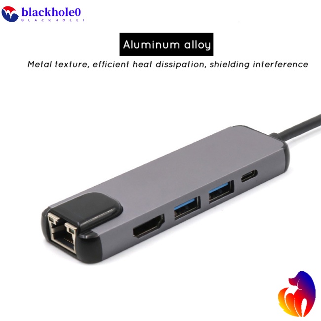 Bộ Chia Cổng Sạc Usb 3.0 Type c Sang Rj45 HD-MI 4k Thunderbolt 3 Usb-c Chất Lượng Cao
