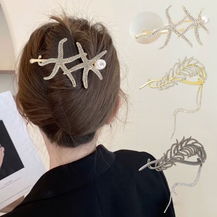 Kẹp Tóc Tua Rua Đính Đá Thời Trang