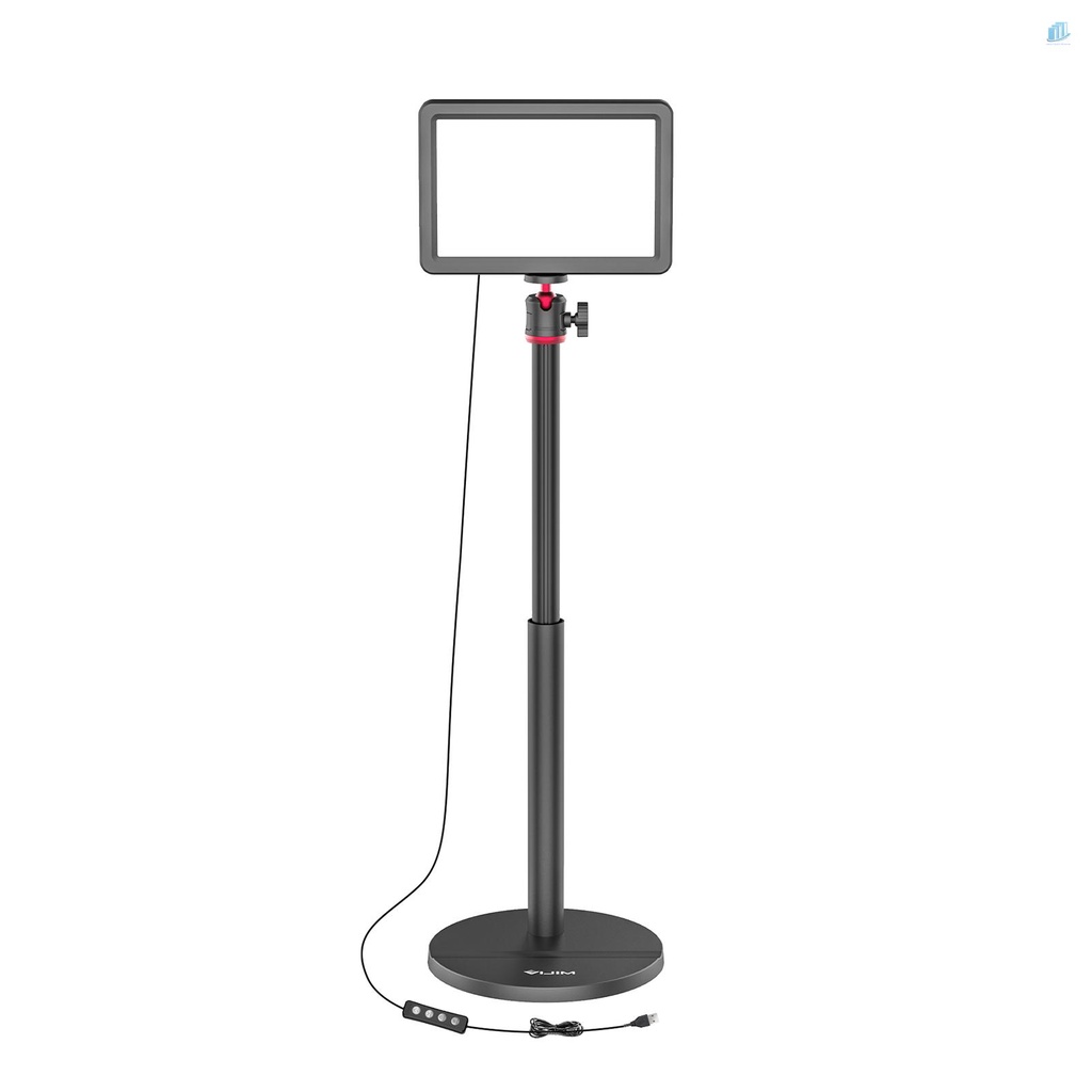 Bảng Đèn LED VIJIM K5 3200K-6500K 8 Cấp Độ Sáng 10W CRI95 + USB Kèm Giá Đỡ Đầu Tròn Chuyên Dụng Cho Live Streaming Online Ga