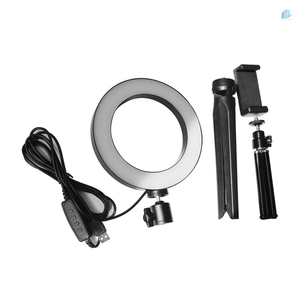 Vòng Đèn LED smartwatchinone 6inch 3 Màu Chịu Nhiệt Độ 3500-6500K 10 Mức Độ Điều Chỉnh Được Kèm Giá Đỡ Điện Thoại